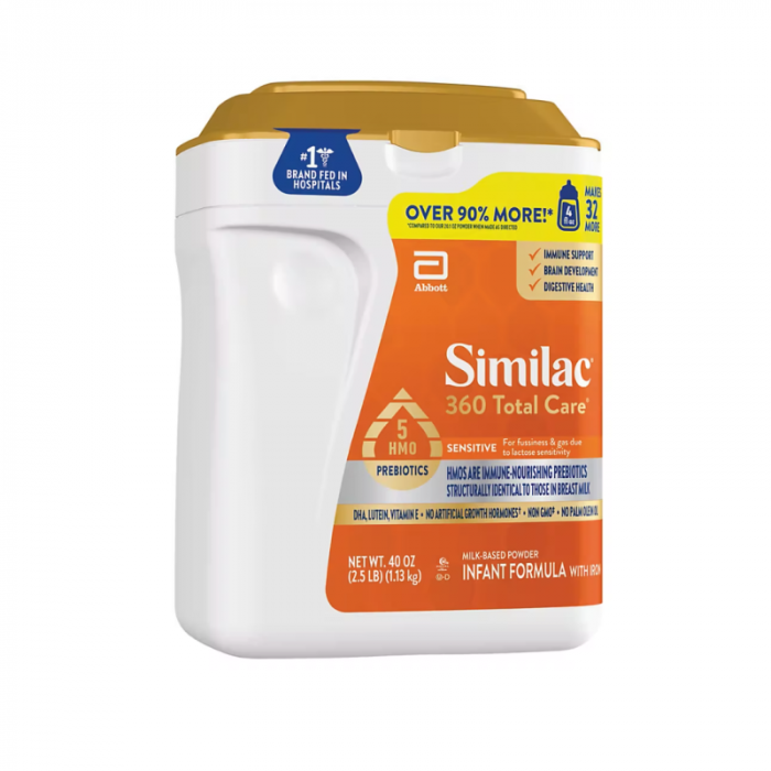1 PIECE - (TUB) SIMILAC 360 TOTAL CARE SENSITIVE POWDER (40 OZ)