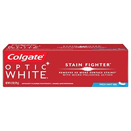 Colgate Optic White Stain Fighter Fresh Mint Gel (4.2 Oz) 