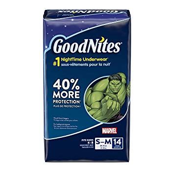 Goodnites Bedtime Pants S/M (4 X 14 Ct)
