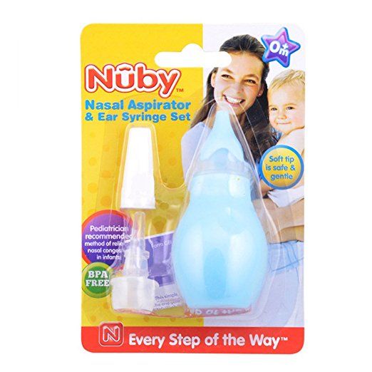 dull character near Nuby Nasal Aspirator And Ear Cleaning Syringe Set W/Soft Overlay