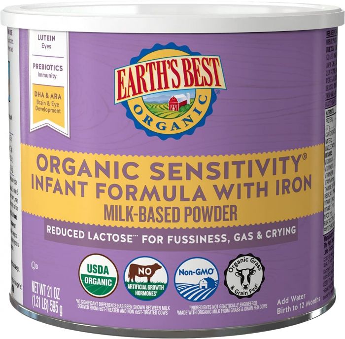 Earth's Best Organic Sensitivity Infant Formula Powder (21 Oz)