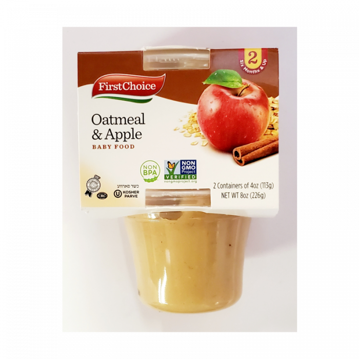 First Choice Oatmeal & Apple 4 Oz (10 X 2 Pack) 