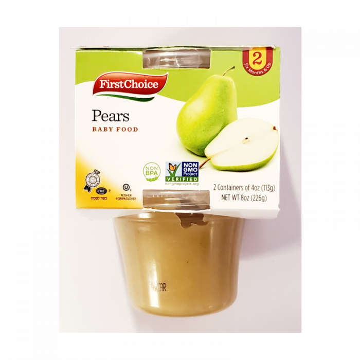 First Choice Pears 4 Oz (10 X 2 Pack)
