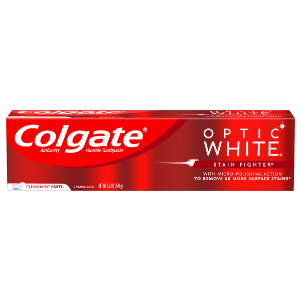 Colgate Optic White Stain Fighter Clean Mint Paste (6 Oz)