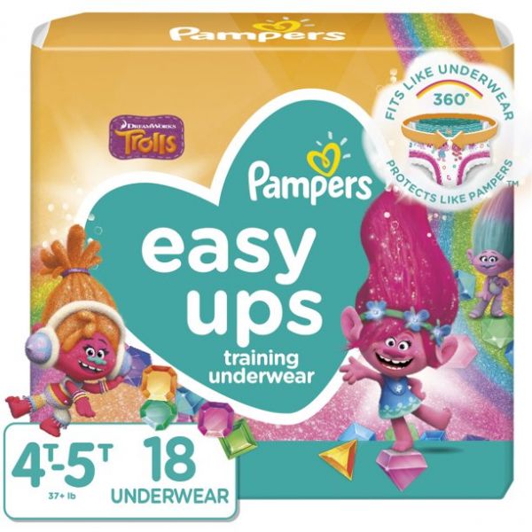 Pampers Easy Up 4T-5T Girls - Diapers