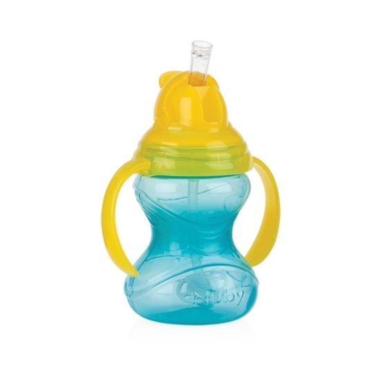 Nuby 10 Oz. 360 2 Handle Clik It W/ Straw