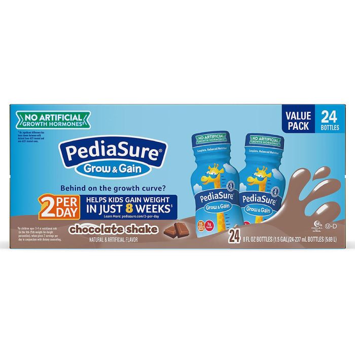 24 Pack - Pediasure Chocolate Shake 8 Oz