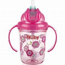 Nuby 8 Oz 2 Handle Tritan Straw Cup