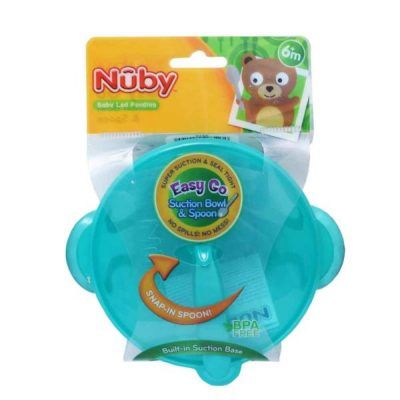 Nuby Suction Bowl W/Spoon & Lid
