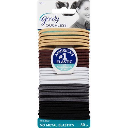 Goody Womens Ouchless Braided Medium Hair  (30 Ct) 