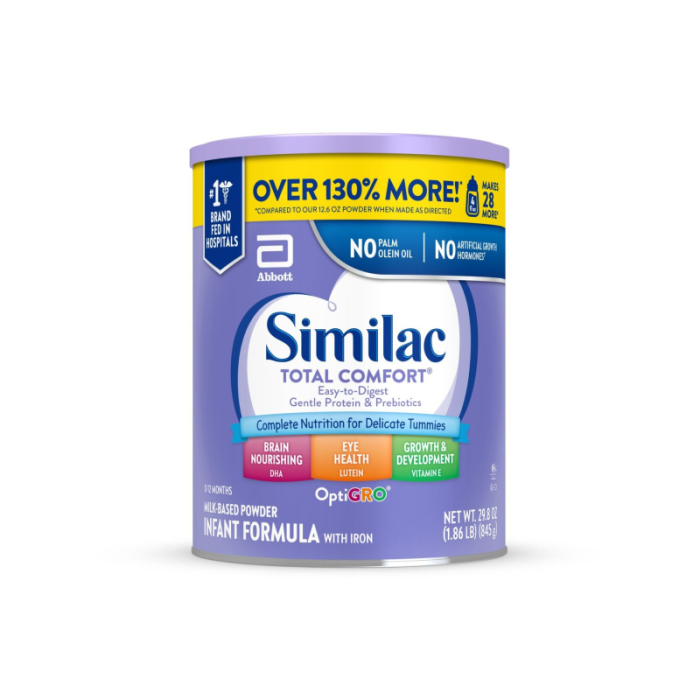 1 Piece - (Xl Can) Similac Total Comfort Powder (29.8 Oz)