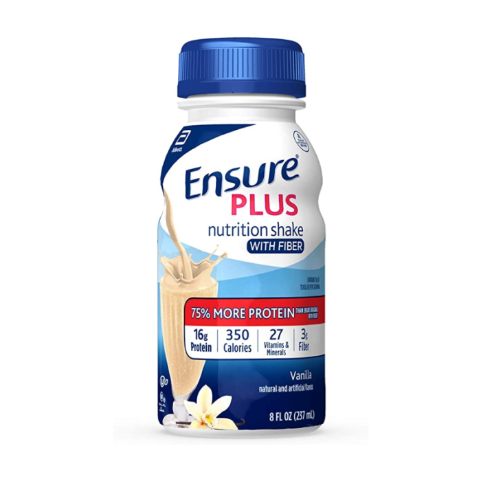 Ensure Plus Vanilla W/ Fiber 8 Oz (4 X 6 Pack) 