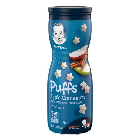 Gerber Puffs Apple Cinnamon Cereal Snack  (6 X 1.48 Oz) 